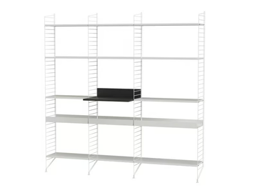 KITCHEN L - Open sectional powder coated steel bookcase by String Furniture - view 2